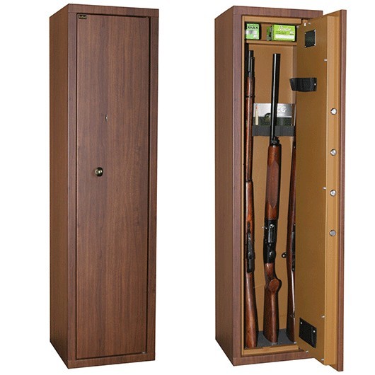 INFAC LSKP7 | ARMERO ARMA LARGA GAMA MADERA | 7 ARMAS CON VISOR