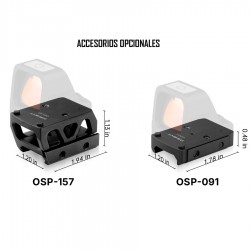 OSIGHT X | VISOR HOLOGRAFICO MULTIRETICULA 3 MOA RMR