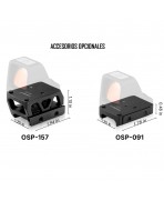 OSIGHT X | VISOR HOLOGRAFICO MULTIRETICULA 3 MOA RMR