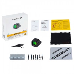 OSIGHT SE | VISOR HOLOGRAFICO VERDE 6 MOA  RMSc - PILA INTERC.